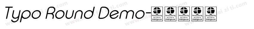 Typo Round Demo字体转换